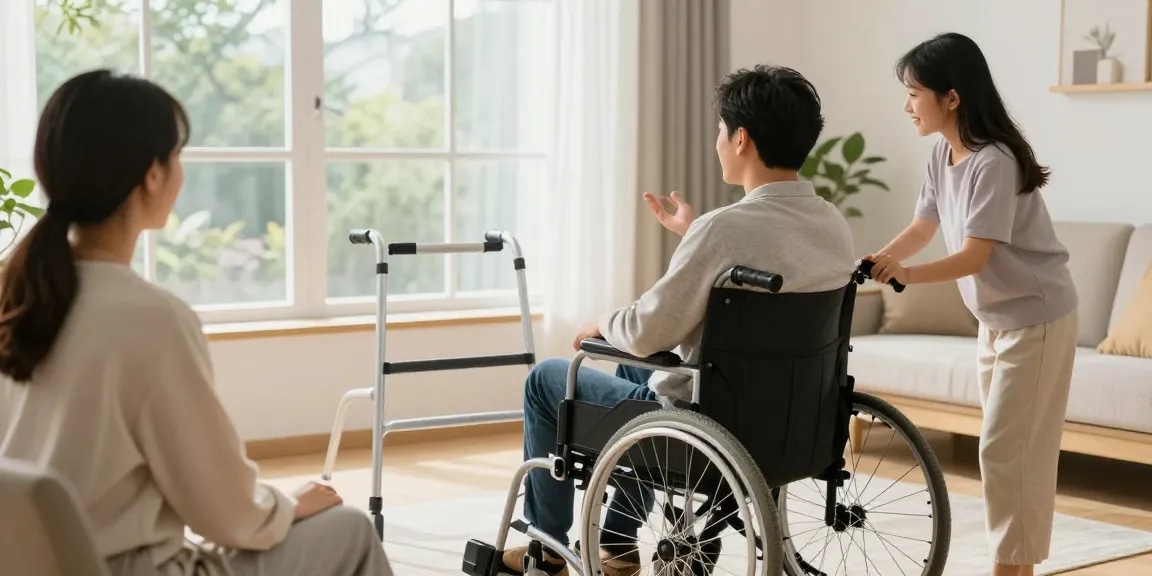 Welcoming room featuring ergonomic handicap supplies for comfort and mobility.